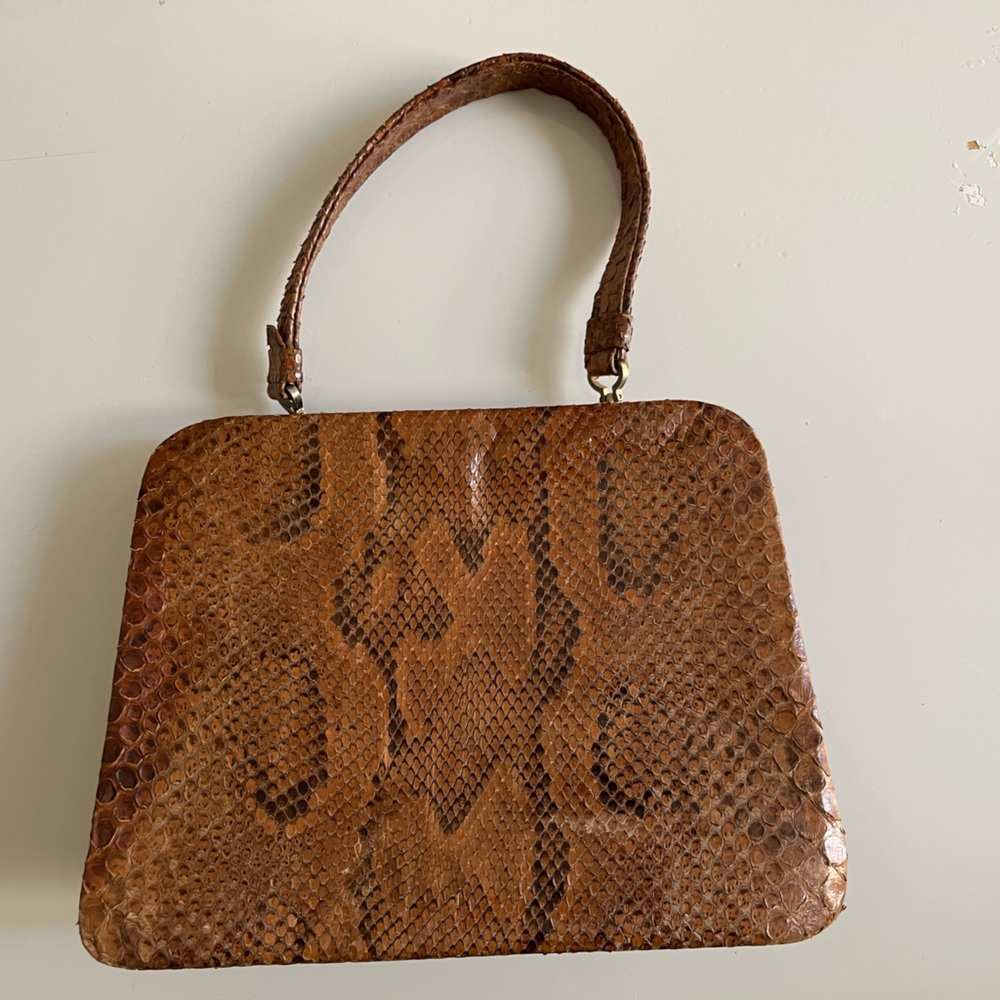 Vintage snake skin purse